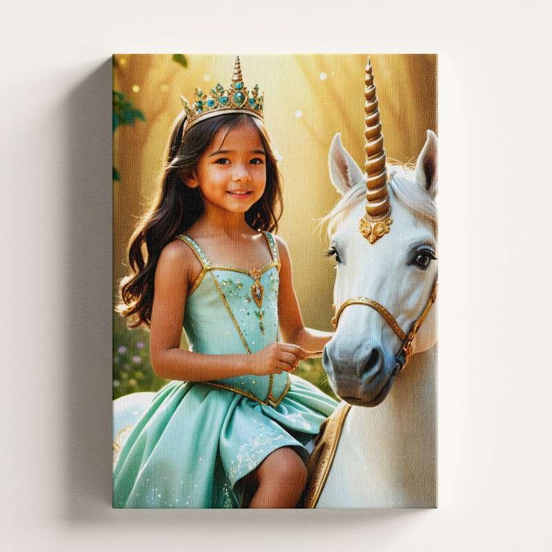 Tableau personnalisé - La Princesse et la Licorne